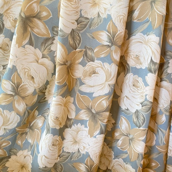 ⭐️.SOLD ⭐️ VINTAGE 80s LESLIE FAY COLLECTIONS Floral Puff Sleeve Dress Size 12 - Picture 5 of 14